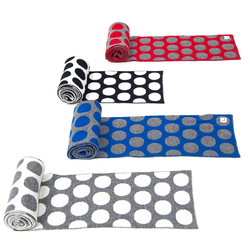 OTA KNIT ファインウール dot マフラー