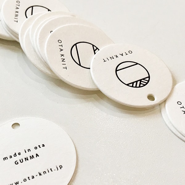 おおたニット「商品用下札」